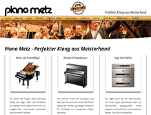 Tablet Screenshot of pianometz.com